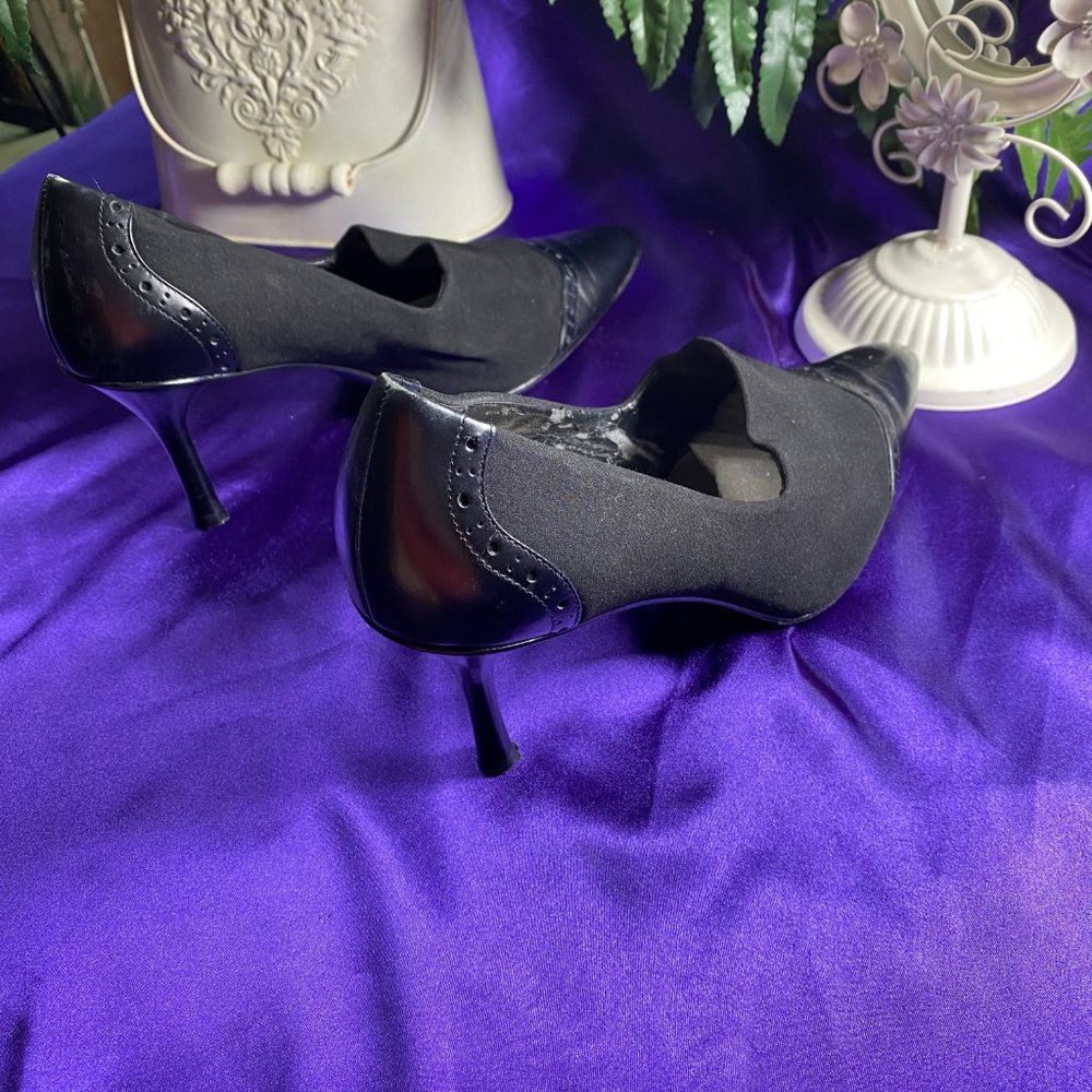 📌Carole Little Elegant Pointed Toe Leather Pumps - Picture 6 of 14